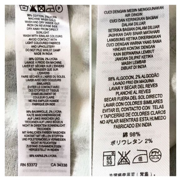 NWT French Connection fit & flare cotton mini dress. size 12, Gray, blue‎ print - Picture 7 of 11